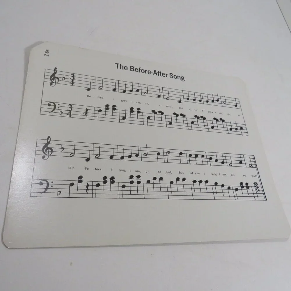 Peabody 60s Xylophone Music (5) Cards DOUBLE SIDED incomplete set
